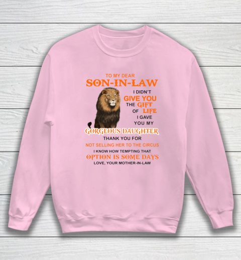 To My Dear Son In Law Sweatshirt 5