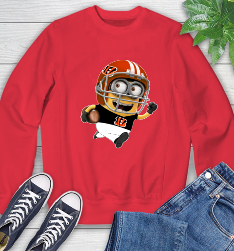 NFL Cincinnati Bengals Minions Disney Football Sports Sweatshirt 10