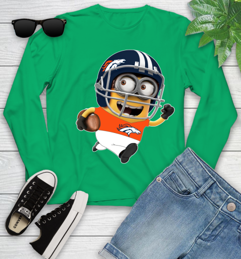 NFL Denver Broncos Minions Disney Football Sports Youth Long Sleeve 6