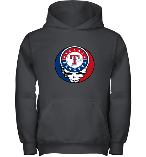 Texas Rangers The Grateful Dead Baseball MLB Mashup Youth T-Shirt 