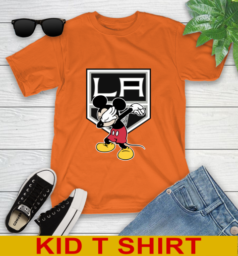 Los Angeles Kings NHL Hockey Dabbing Mickey Disney Sports Youth T-Shirt 7