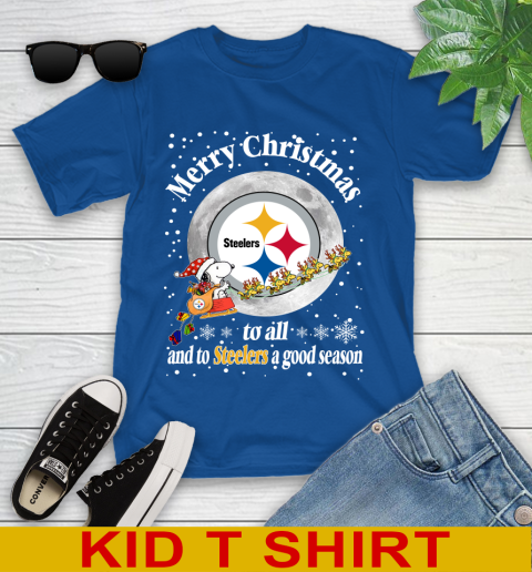 Pittsburgh Steelers Merry Christmas To All And To Steelers A Good Season NFL Football Sports Youth T-Shirt 10