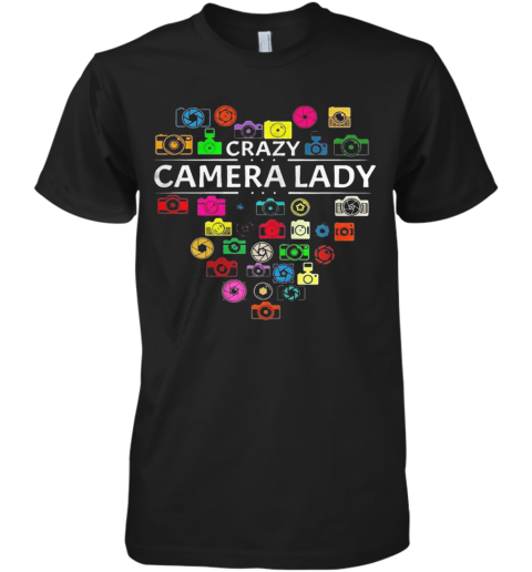 Heart Crazy Camera Lady shirt Premium Men's T-Shirt