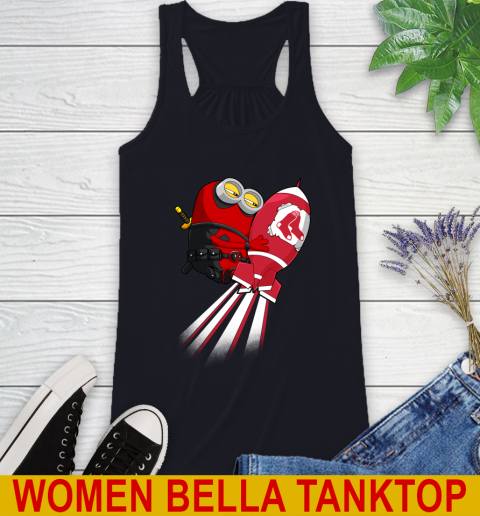 MLB Baseball Boston Red Sox Deadpool Minion Marvel Shirt Racerback Tank 8