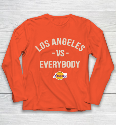 Los Angeles Lakers Vs Everybody Youth Long Sleeve 3