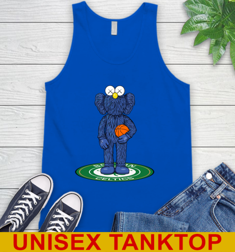 NBA Basketball Boston Celtics Kaws Bff Blue Figure Shirt Tank Top 5
