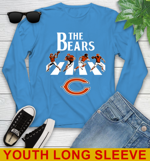 NFL Football Chicago Bears The Beatles Rock Band Shirt Youth Long Sleeve 8