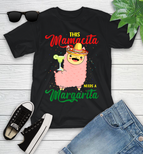 Nurse Shirt This Mamacita needs a Margarita Llama T Shirt Youth T-Shirt