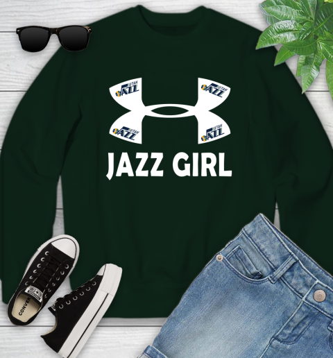 NBA Utah Jazz Girl Under Armour Basketball Sports Youth Sweatshirt 9
