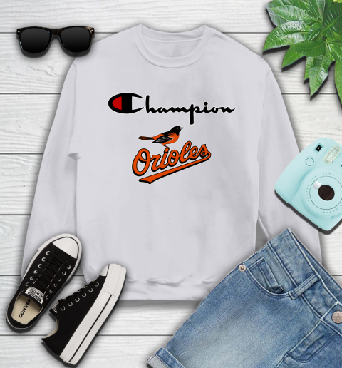 MLB Baseball Baltimore Orioles Champion Shirt Youth Sweatshirt 2