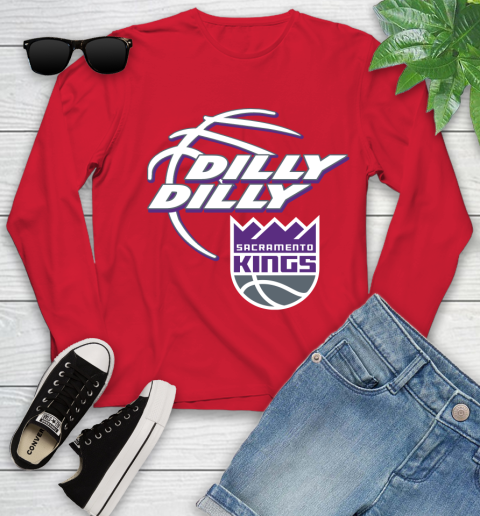 NBA Sacramento Kings Dilly Dilly Basketball Sports Youth Long Sleeve 11