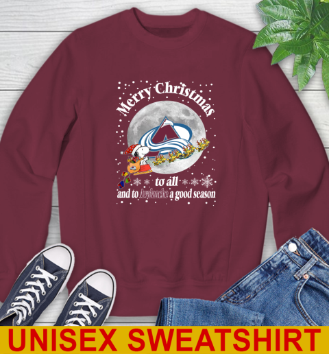 Colorado Avalanche Merry Christmas To All And To Avalanche A Good Season NHL Hockey Sports Sweatshirt 6
