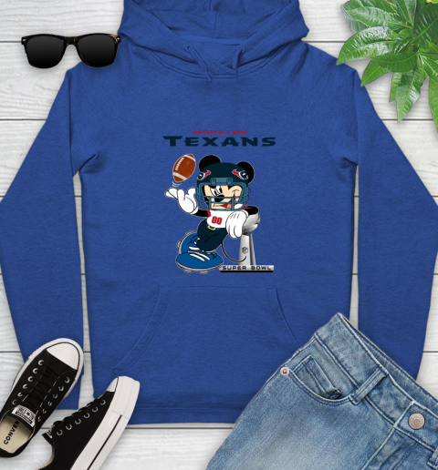 NFL Houston Texans Mickey Mouse Disney Super Bowl Football T Shirt Youth Hoodie 9