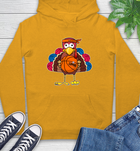 LA Clippers Turkey thanksgiving day Hoodie - Image 4