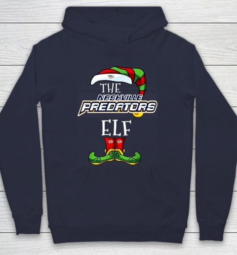 Nashville Predators Christmas ELF Funny NHL Hoodie 2