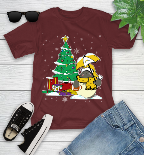 Los Angeles Chargers NFL Football Cute Tonari No Totoro Christmas Sports Youth T-Shirt 14