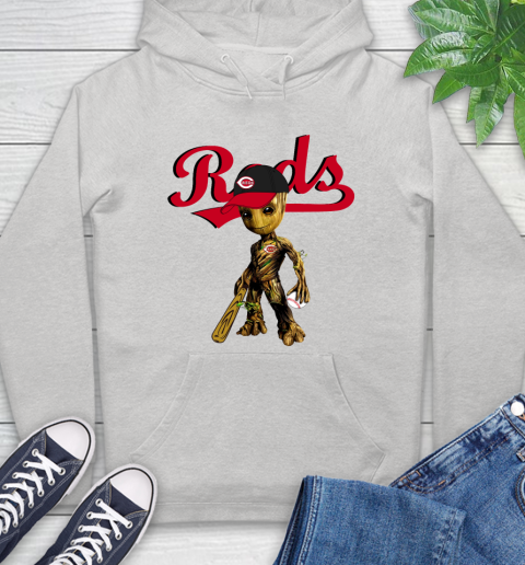 MLB Cincinnati Reds Groot Guardians Of The Galaxy Baseball Hoodie