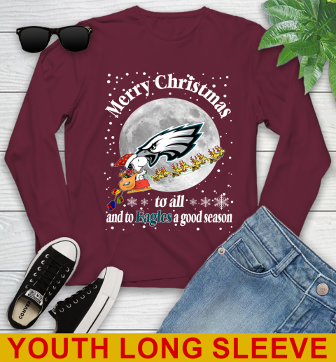 Philadelphia Eagles Merry Christmas To All And To Eagles A Good Season NFL Football Sports Youth Long Sleeve 6