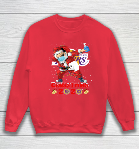 Los Angeles Lakers Funny Santa Claus Dabbing Christmas 2020 NBA Sweatshirt 7