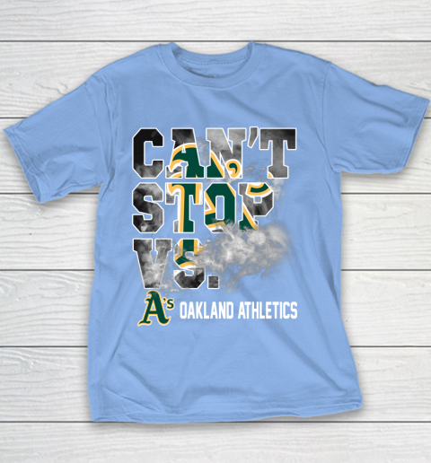 MLB Oakland Athletics Baseball Can't Stop Vs Athletics Youth T-Shirt 8