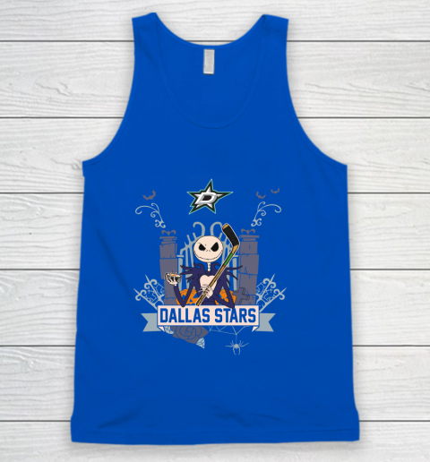 NHL Dallas Stars Hockey Jack Skellington Halloween Tank Top 4