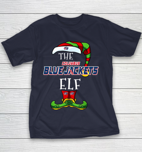 Columbus Blue Jackets Christmas ELF Funny NHL Youth T-Shirt 3 Columbus Blue Jackets Christmas ELF Funny NHL Youth T-Shirt - Image 3