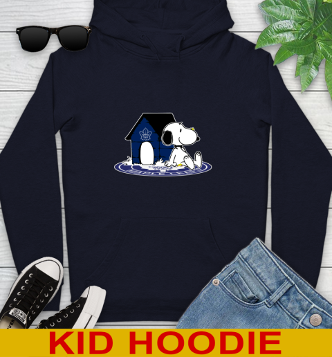 NHL Hockey Toronto Maple Leafs Snoopy The Peanuts Movie Shirt Youth Hoodie 4