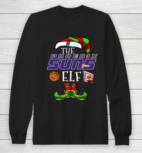 Phoenix Suns Christmas ELF Funny NBA Long Sleeve T-Shirt