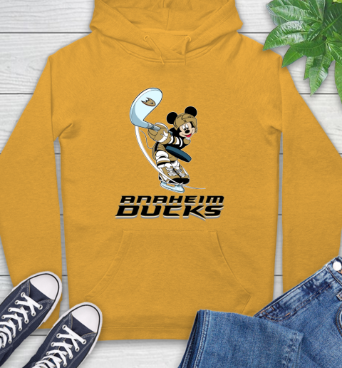 NHL Hockey Anaheim Ducks Cheerful Mickey Mouse Shirt Hoodie - Image 4