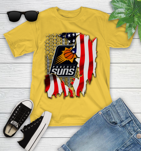 Phoenix Suns NBA Basketball American Flag Youth T-Shirt 10