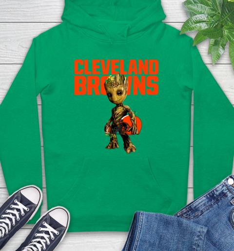Cleveland Browns NFL Football Groot Marvel Guardians Of The Galaxy Hoodie 8