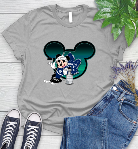 NHL Toronto Maple Leafs Stanley Cup Mickey Mouse Disney Hockey T Shirt Women's T-Shirt 5