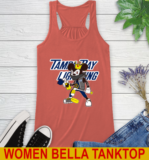 Tampa Bay Lightning NHL Hockey Mickey Peace Sign Sports Racerback Tank 4