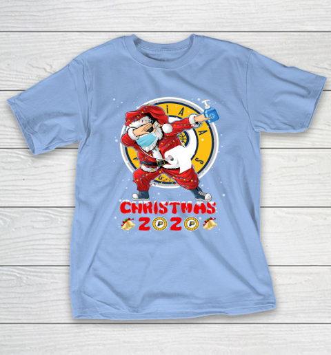Indiana Pacers Funny Santa Claus Dabbing Christmas 2020 NBA T-Shirt 10