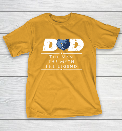 Memphis Grizzlies NBA Basketball Dad The Man The Myth The Legend T-Shirt 2