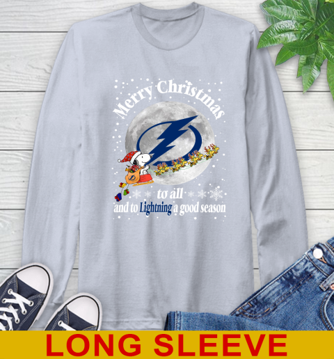 Tampa Bay Lightning Merry Christmas To All And To Lightning A Good Season NHL Hockey Sports Long Sleeve T-Shirt 6