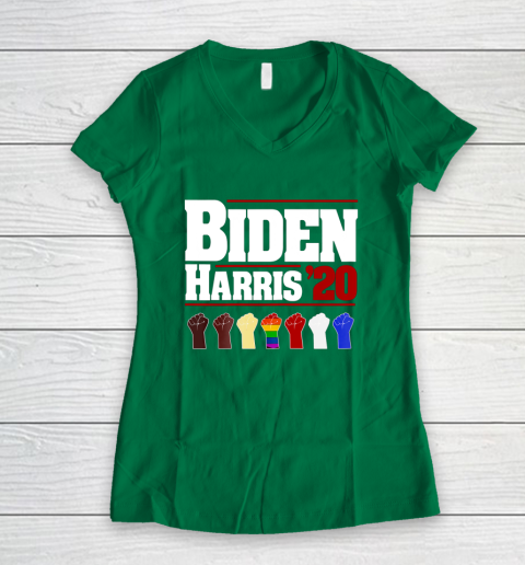 Joe Biden Kamala Harris 2020 Shirt Men Women Kamala Harris Women's V-Neck T-Shirt 3