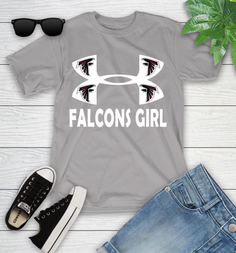 NFL Atlanta Falcons Girl Under Armour Football Sports Youth T-Shirt 4
