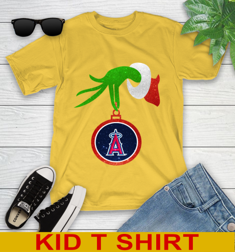 Los Angeles Angels Grinch Merry Christmas MLB Baseball Youth T-Shirt 8