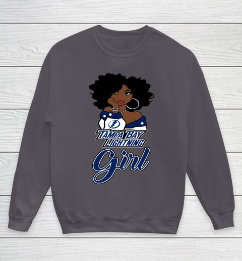 Tampa Bay Lightning Girl NHL Youth Sweatshirt 6