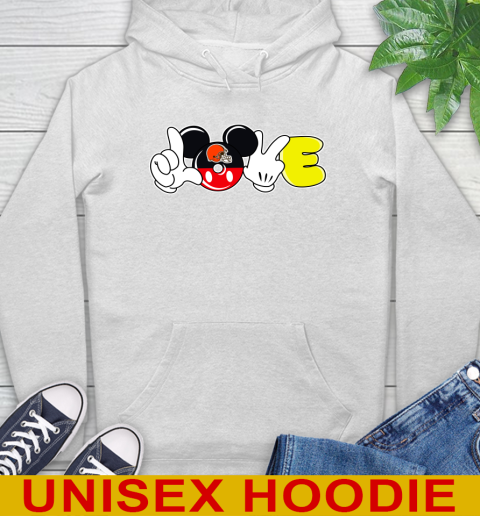 Cleveland Browns NFL Football Love Mickey Disney Sports Hoodie