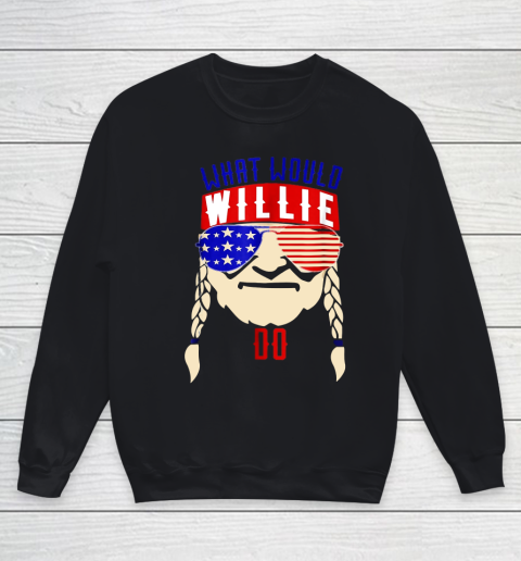 Willie Nelson shirt What would Willie do Youth Sweatshirt