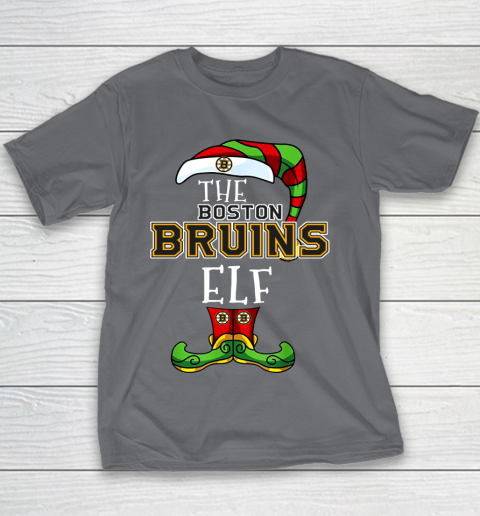 Boston Bruins Christmas ELF Funny NHL Youth T-Shirt 5