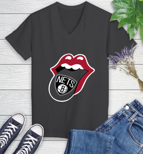 Brooklyn Nets NBA Basketball Lips I Root For My Team Adoring Fan 84