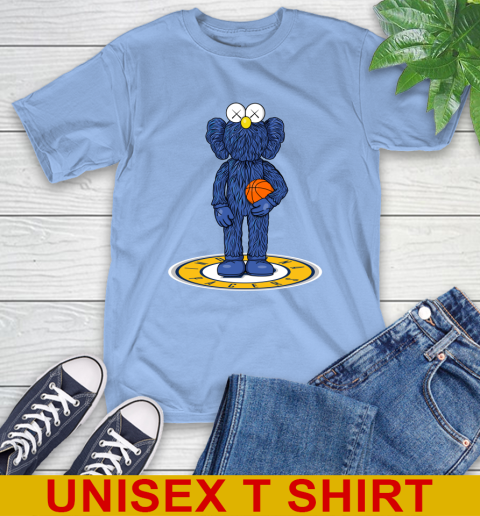 NBA Basketball Indiana Pacers Kaws Bff Blue Figure Shirt T-Shirt 11