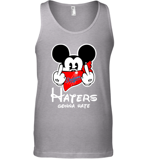 MLB Los Angeles Dodgers Haters Gonna Hate Mickey Mouse Disney Baseball Shirt