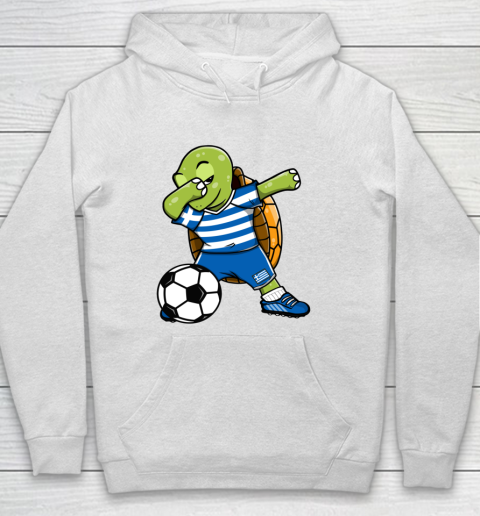 Dabbing Turtle Greece Soccer Fans Jersey Greek Football Hoodie