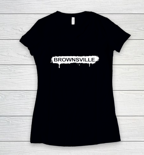 Mike Tyson Brownsville Women's V-Neck T-Shirt