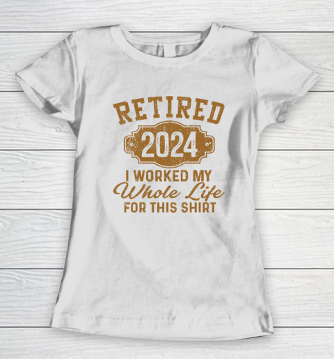 Retirement Gifts Men Women Retired 2024 Women's T-Shirt