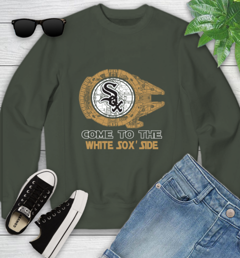 MLB Come To The Chicago White Sox Side Star Wars Baseball Sports Youth Sweatshirt 9